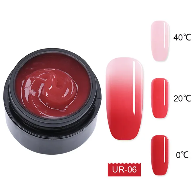 15ml Thermal 6 Ur Sugar Poly быстрое удлинение Гель-лак для ногтей розовый, белый, прозрачный впитывающийся УФ-гель для наращивания ногтей - Цвет: 15ml Thermal 6