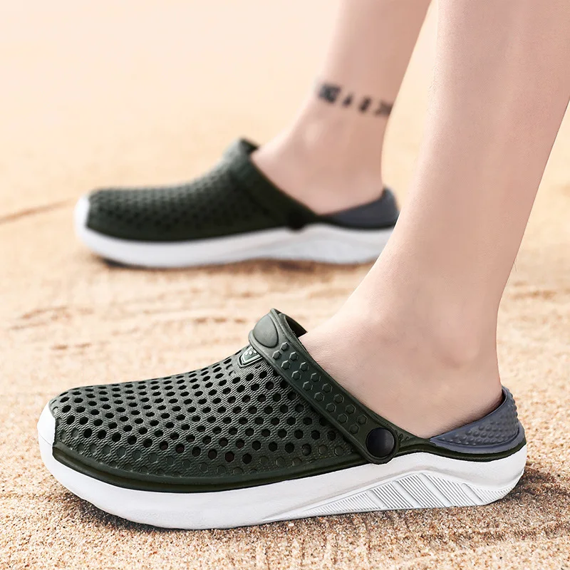 

Summer Women's Sandals Unisex Fashion Beach Shoes Clogs Thick Sole Slipper Waterproof Anti-Slip Sandals Flip Flops for Women Men