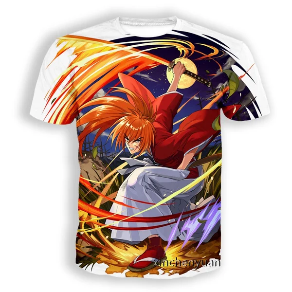 

New Rurouni Kenshin 3D Print Causal Clothing Fashion Men Women Hip HopT-shirt Plus Size S-7XL harajuku t shirts best seller
