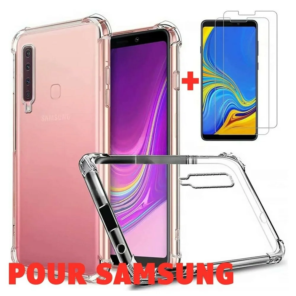 

GALAXY SAMSUNG S10 S9 S8 Plus Note10 A10 A41 A51 + VITRE VERRE TREMPE ETUI