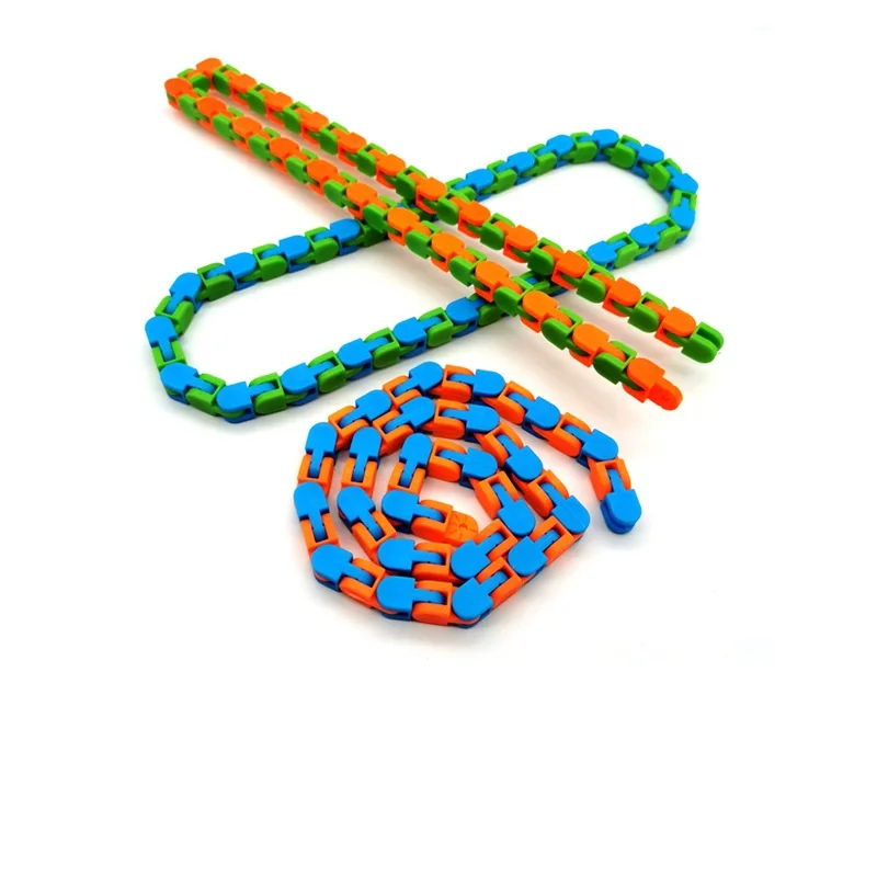 

Wacky Tracks Snap and Click Fidget Toy Tracks Snap and Toys for Sensory Kids Snake Puzzles
