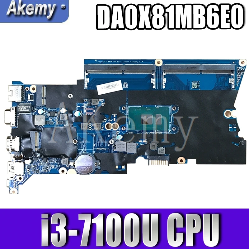 

DA0X81MB6E0 X81 для For HP ProBook 430 440 G4 материнская плата для ноутбука 905792-001 905792-601 100% Протестировано ОК с i3-7100u