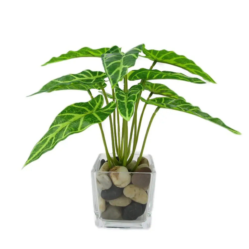 Искусственные листва листьев зеленые комнатные и уличные искусственные