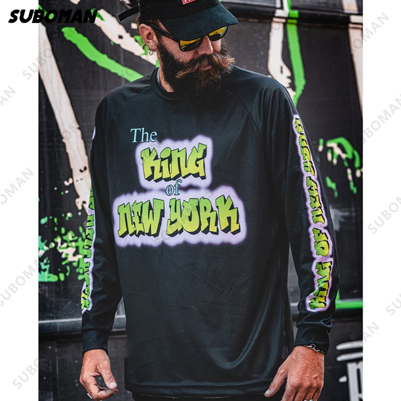 

2021 suboman enduro быстросохнущая мотоциклетная майка для горных и внедорожных гонок, bmx для езды на велосипеде, длинная дышащая футболка