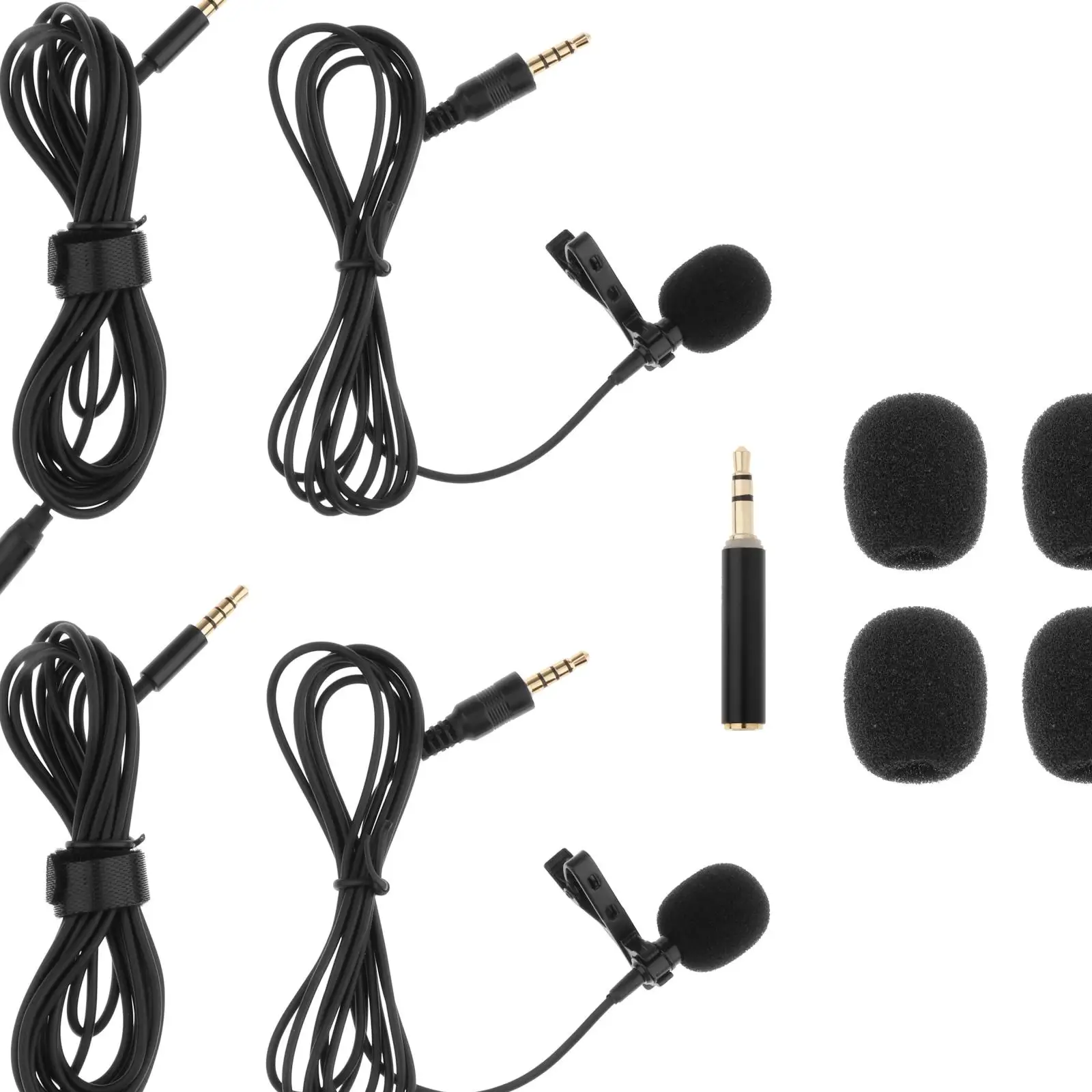 

Professional Omnidirectional Clip-on Lavalier Microphone Mic PC Recording