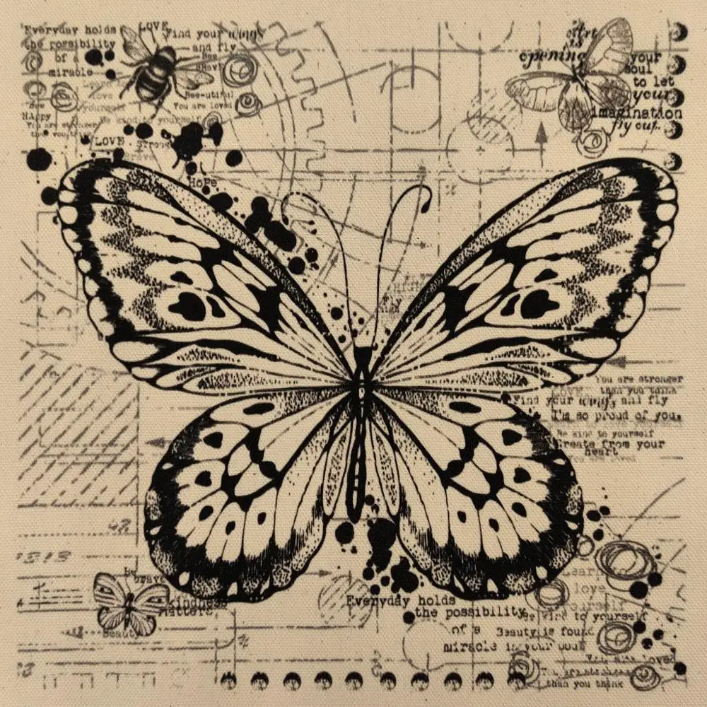 Бабочка/прозрачный штамп/прозрачные штампы/Набор для сделай сам - Цена: 2.42