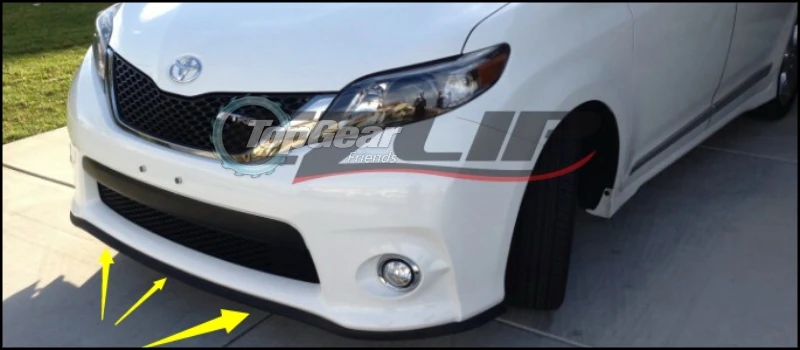 Для TOYOTA Wish дефлектор бампера/переднего спойлера для вентиляторов TOPGEAR тюнинга