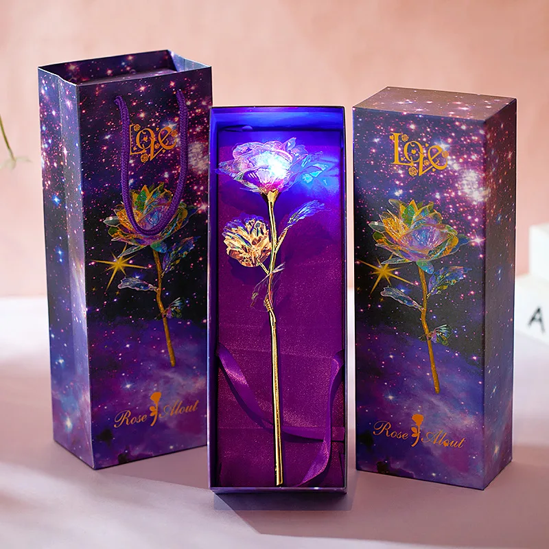 Прямая поставка креативный подарок на день Святого Валентина 24 к Фольга Золотая