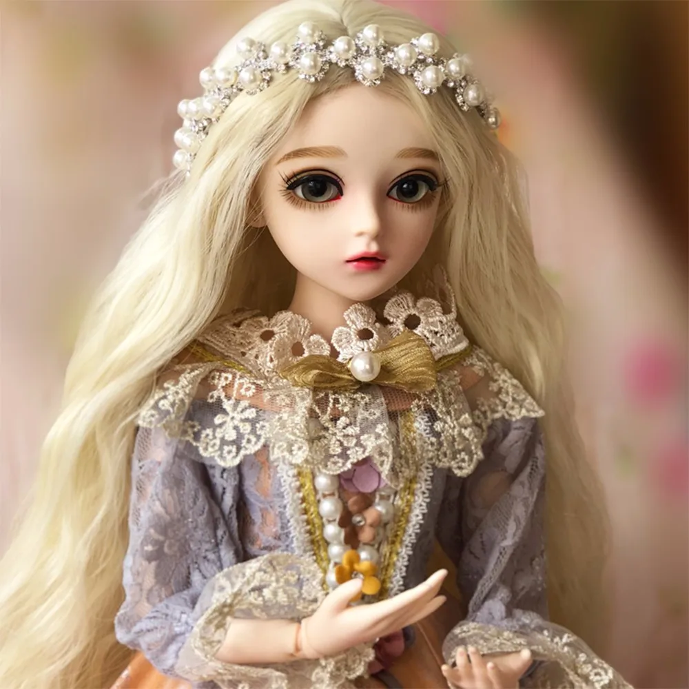 60 см BJD девушка куклы с платьем парики обувь макияж большие глаза ручной работы красивые игрушки 1/3 силиконовая кукла шарнир Кукла реборн девушки