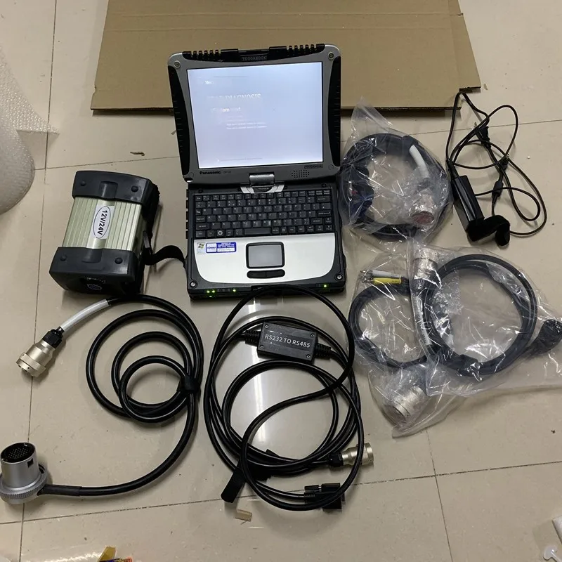

mb star C3 multiplexer with 5 cables with hdd software plus laptop CF19 4G RAM touch screen full set work for mb c3 diagnosis