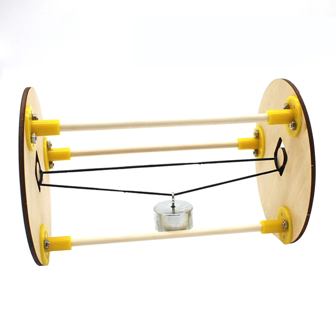 Kit de juguetes de ensamblaje de rodillos para ni&ntilde;os, juguetes manuales de tecnolog&iacute;a de construcci&oacute;n, con principio de elasticidad de madera, DIY-1