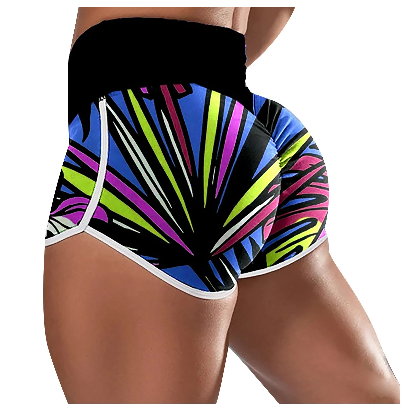 

Female leopard boot hollow shorts sexy spodenki thin elastic fit sports for women's pants mujer veran cut