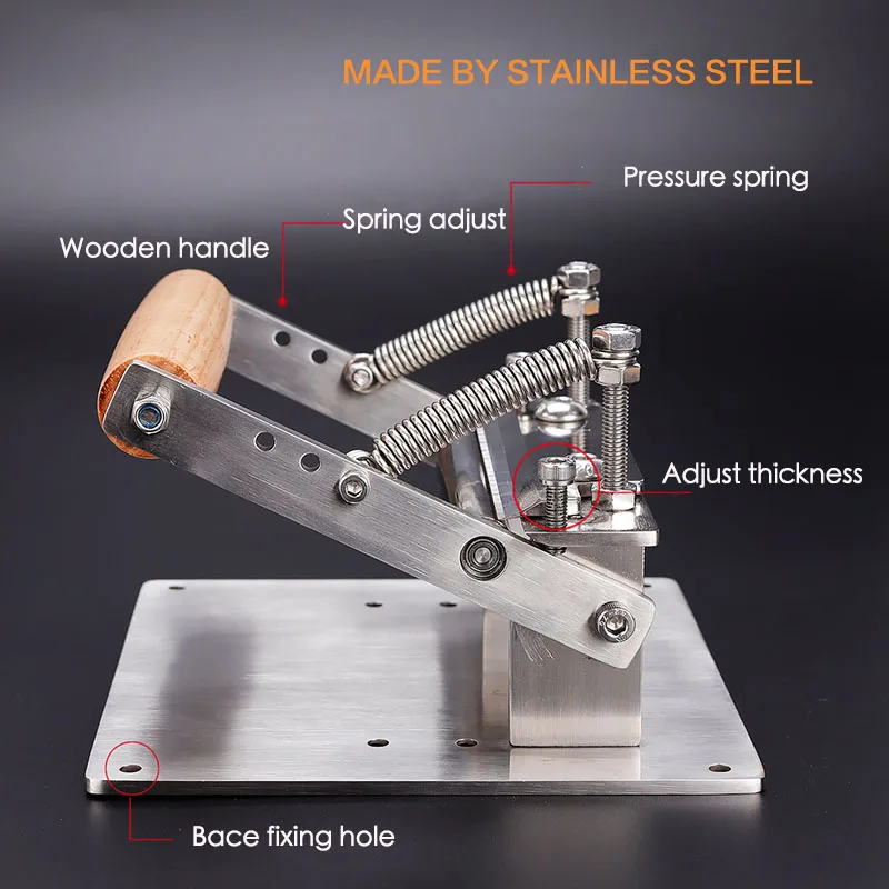 Нержавеющая сталь Кожа Craft истончение машина ручная резка пилинг инструментов