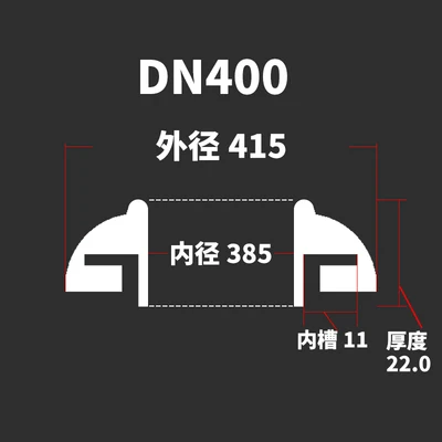 DN150 DN200 DN250 DN300 DN350 DN400 DN600 домашняя санитарная силиконовая банка может уплотнительная кольцевая прокладка уплотнение фланцевого люка ферментер - Цвет: DN400-285g