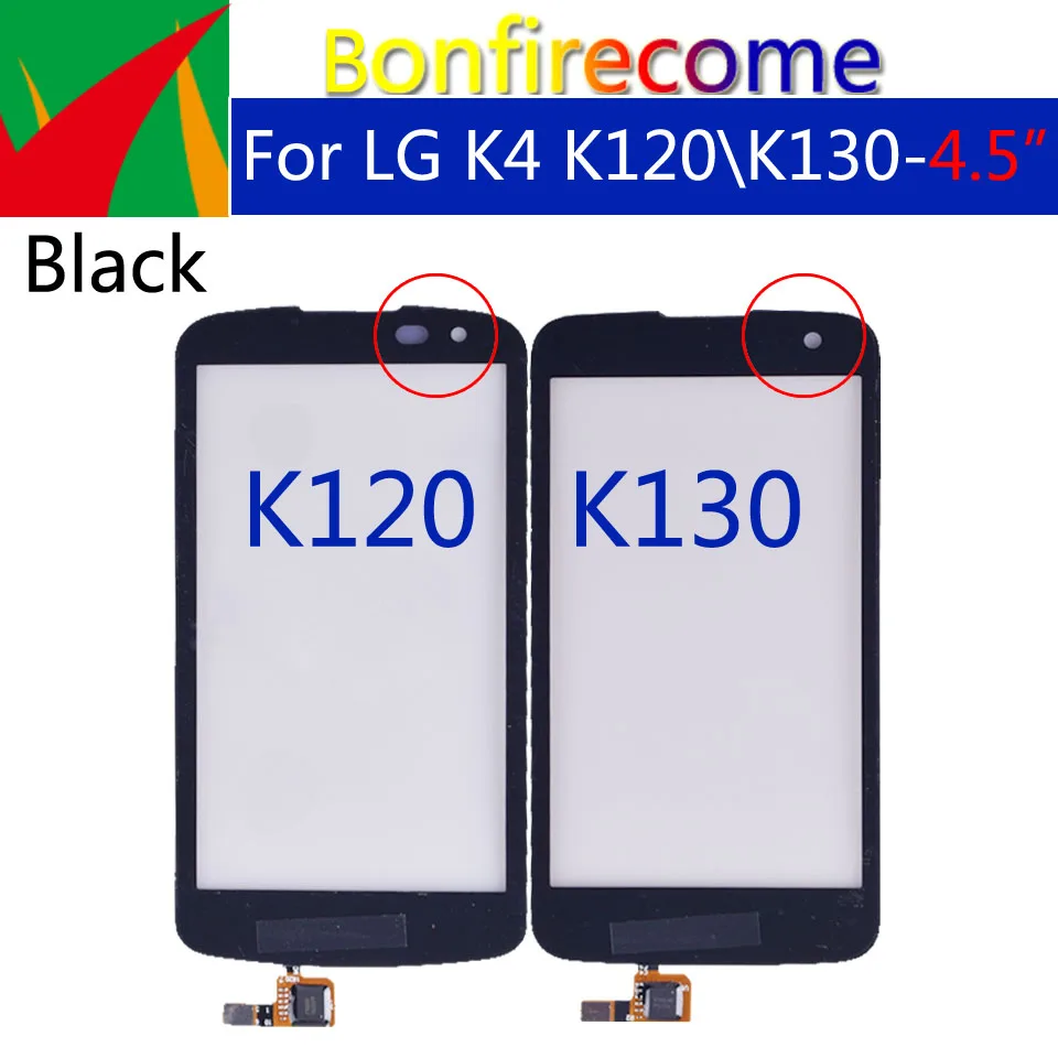 10 шт./партия сенсорный экран для LG K4 K120 K121 K120E K130 K130E|Сенсорные панели (тачскрин)| |