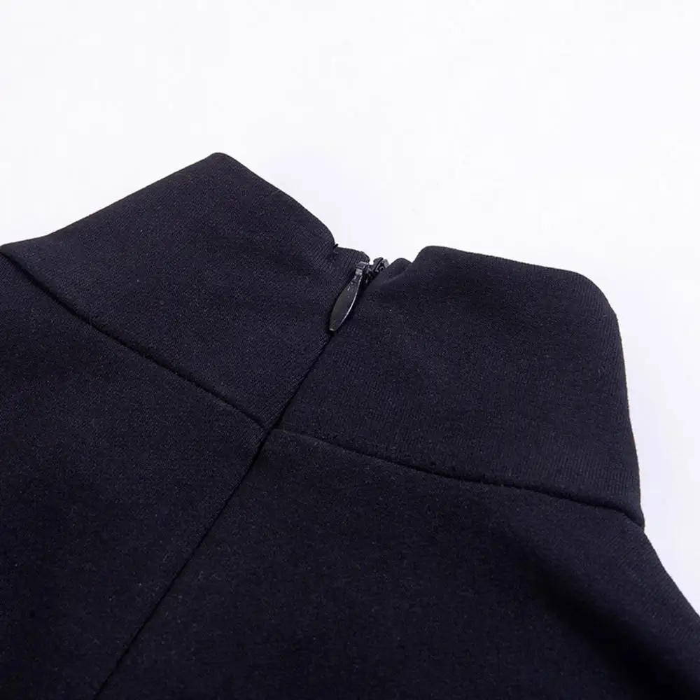 Горячее предложение женское платье черное уличное готический стиль панк луна