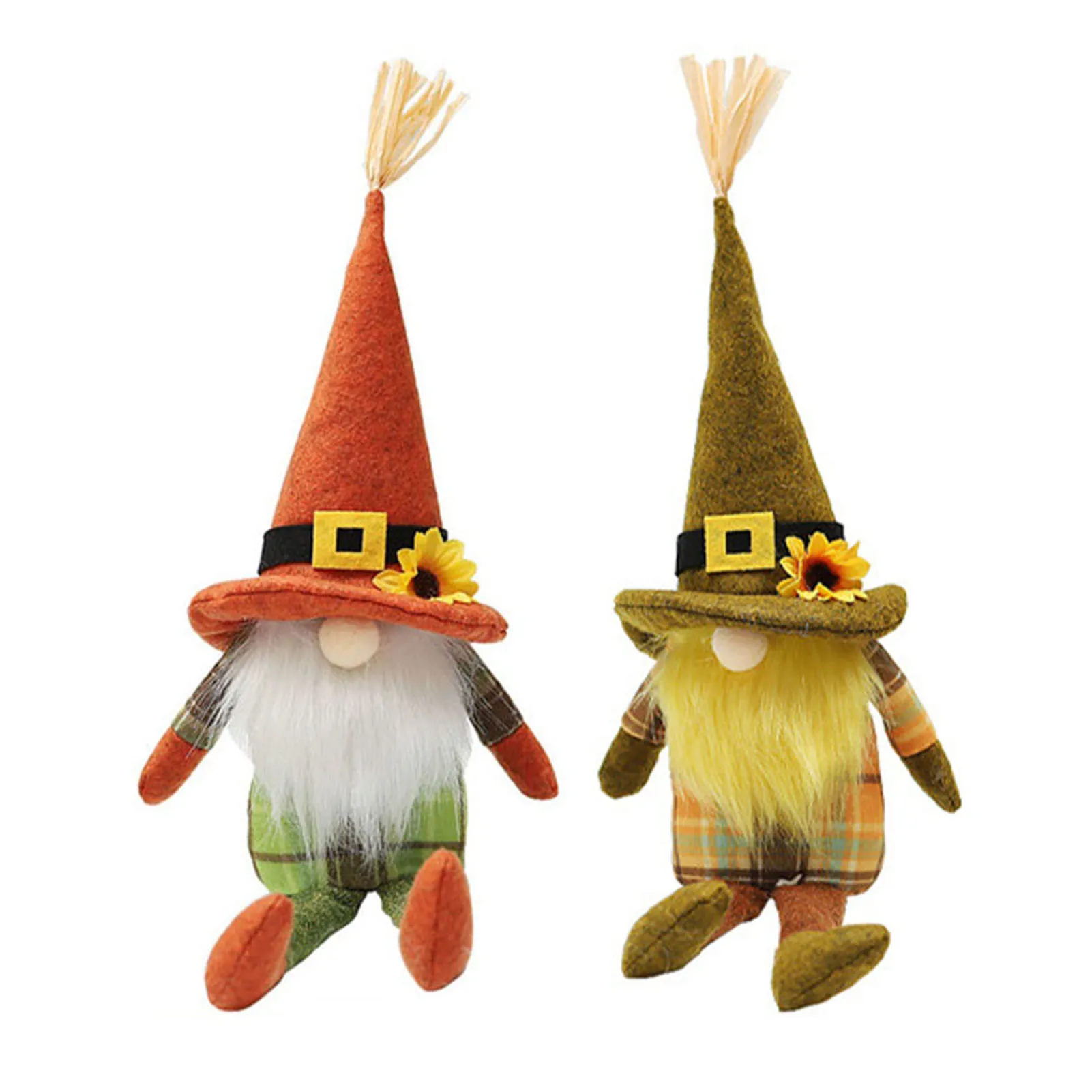 

Creative Faceless Doll With Straw Hat And Long Legs Forest Fairy Doll Home Decoration Holiday Ornaments Doll Gifts For Children