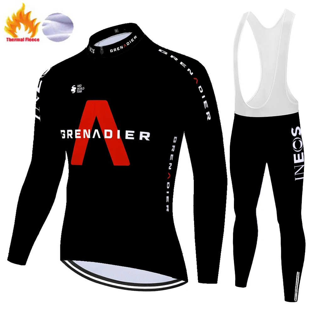 Профессиональная команда grenadier ineos maillot Велоспорт homme зимний термальный флисовый