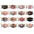 24 вида смешных маски на выбор многоразовая моющаяся искусственная маска для лица для взрослых осенне-зимняя противопылевая маска
