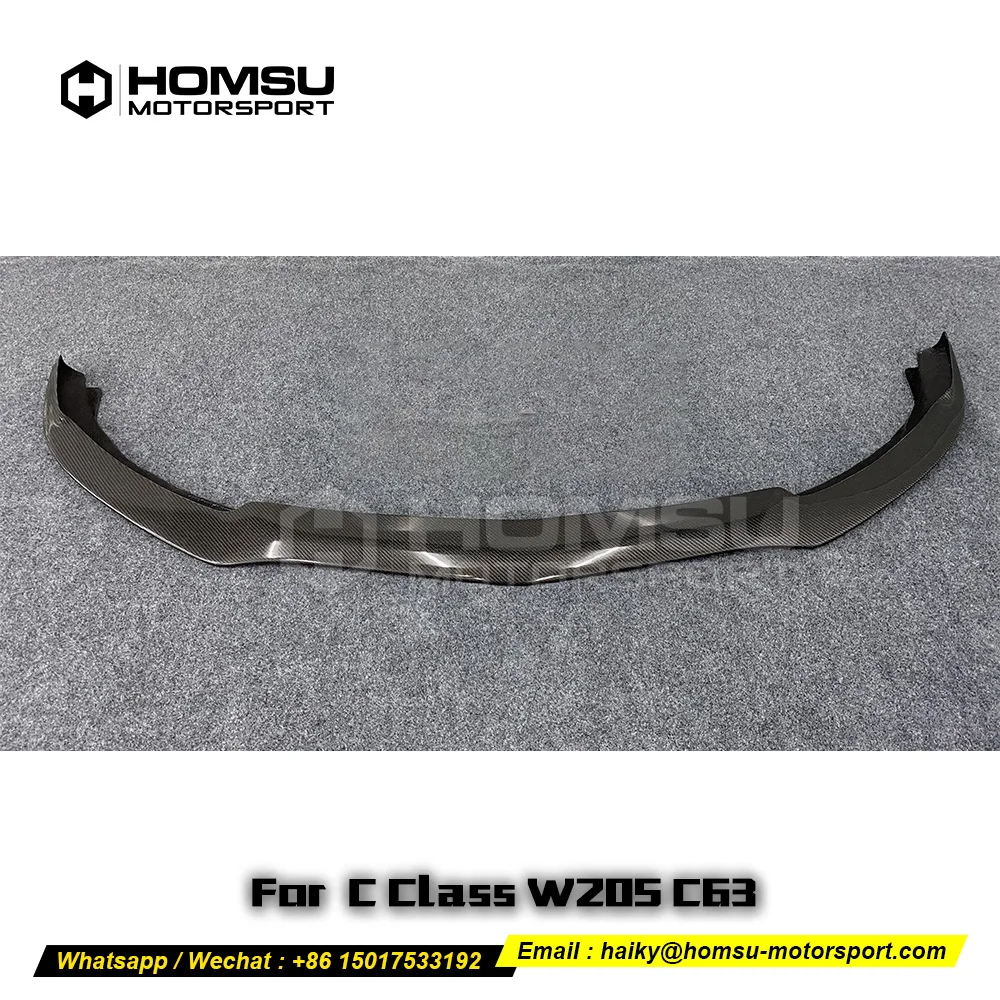 Передняя губа из углеродного волокна в стиле PSM для Mercedes bens класса C W205 C63 передний