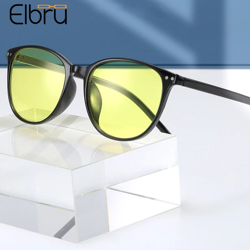 Elbru ผู้หญิงผู้ชายแว่นตา Night Vision Ultralight Driver สำหรับลำแสงสูงป้องกันสีเปลี่ยนแว่นตาสำหรับขับรถ
