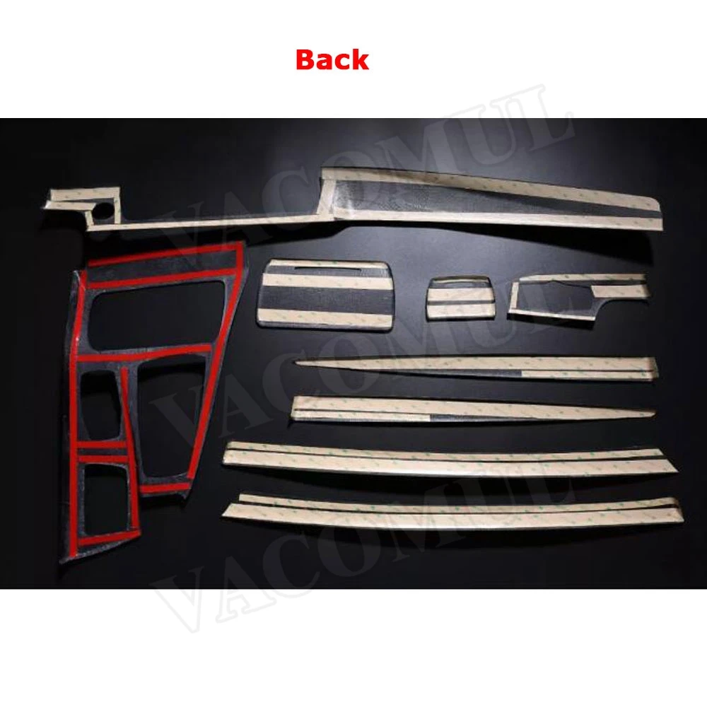 Отделка двери салона автомобиля из углеродного волокна для приборной панели