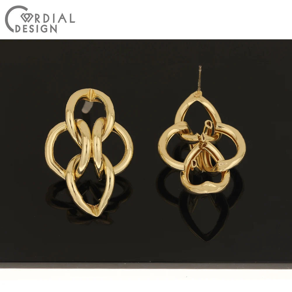 

Cordial Design 30Pcs 26*38MM Jewelry Accessories/Earrings Stud/Loop Shape/DIY Making/Hand Made/Jewelry Findings & Components