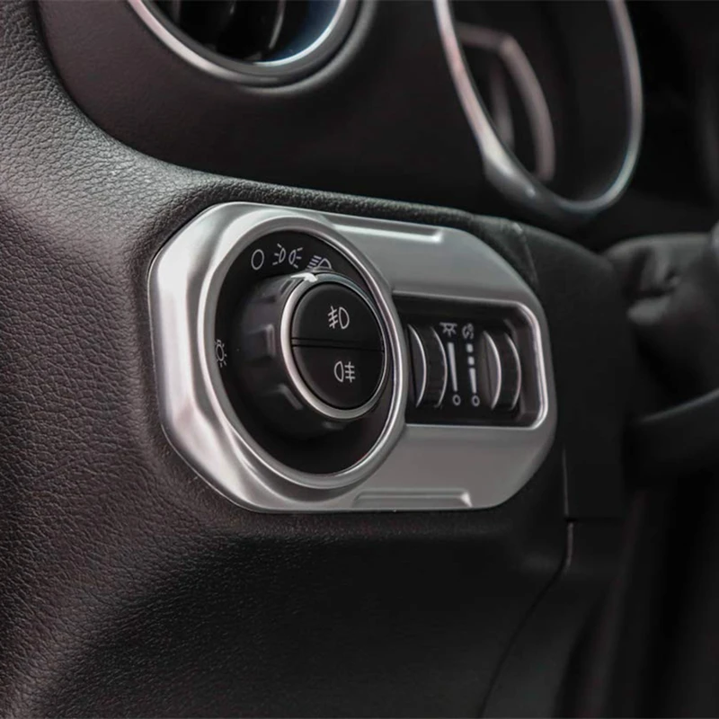 Переключатель фар Кнопка декоративное лощеное покрывало наклейки для Jeep Wrangler JL аксессуары