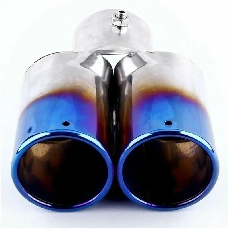 High Quality Stainless Steel Car Dual Exhaust Water Outlet Design Trim Tip Tail Pipe Tube Muffler Cool Style | Автомобили и