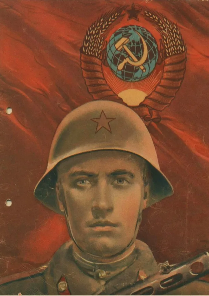 Советское ретро-украшение плаката, Вторая мировая война, классический красный революционный плакат - Цвет: 25