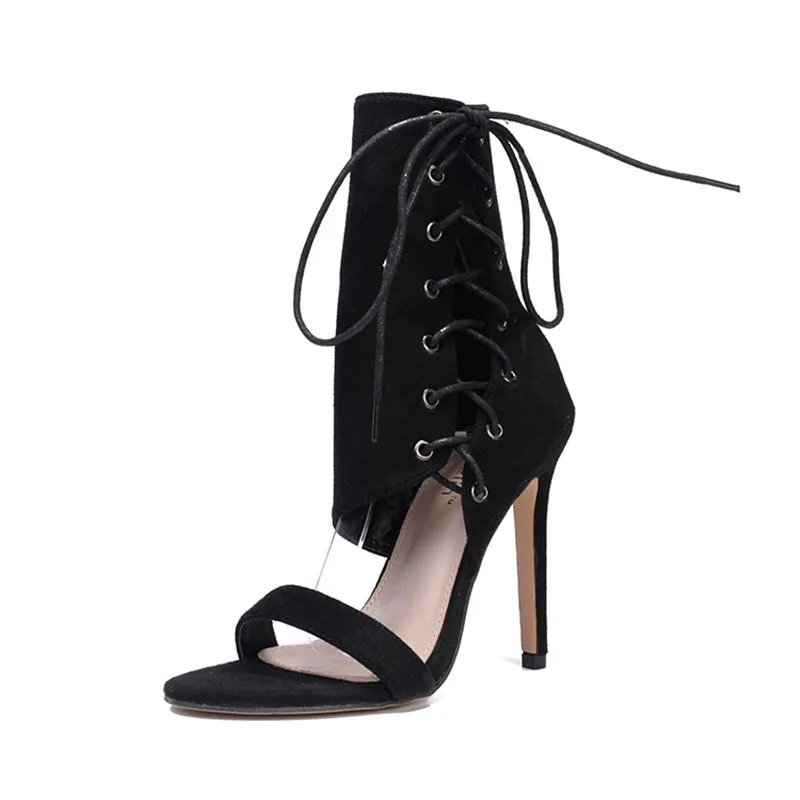 Летняя модель европейских и американских сапог KNCOKAR на высоком каблуке с