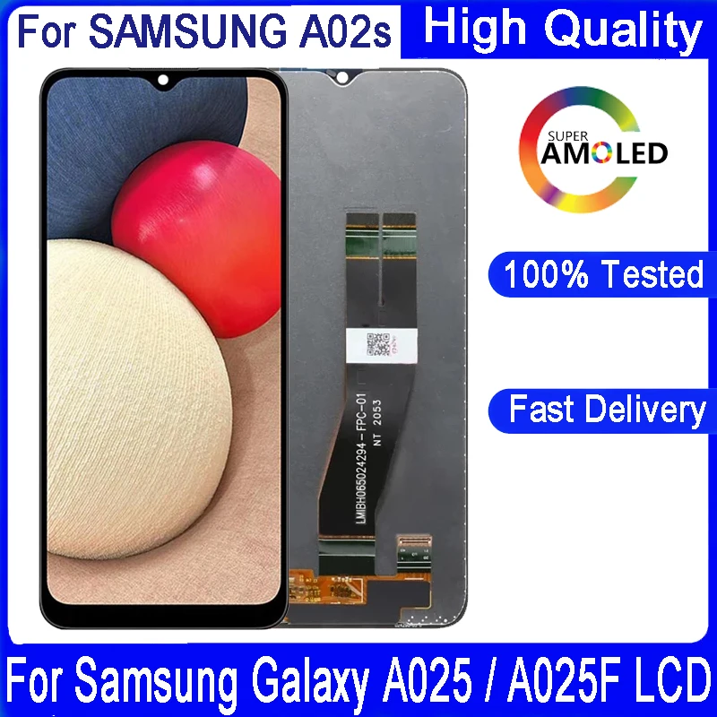 6 5 &quotОригинальный ЖК дисплей для Samsung Galaxy A02s A025 SM A025F A025M сенсорный экран