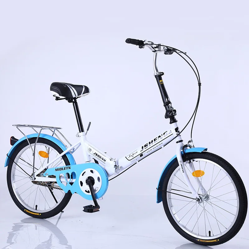 Складной Односкоростной велосипед для взрослых и студентов портативный