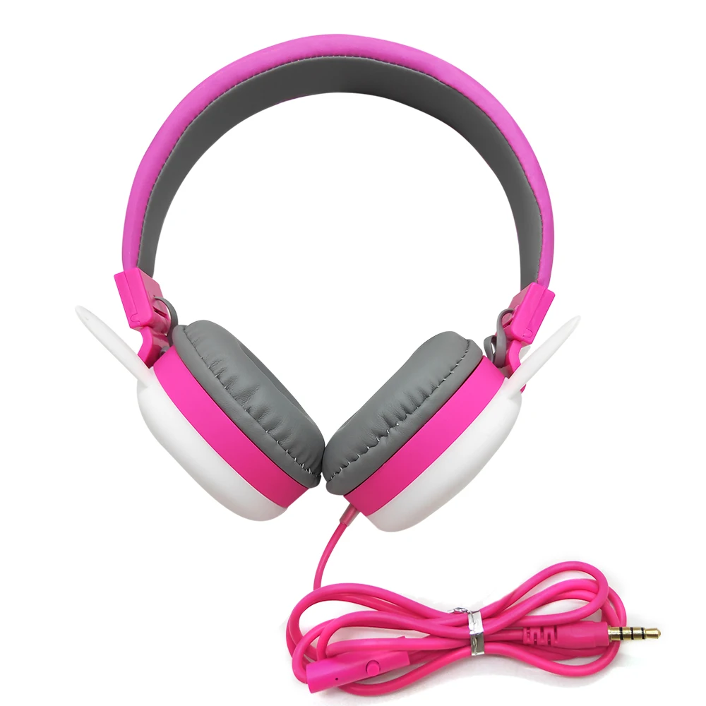 Милые наушники с заячьими ушками, беспроводные bluetooth-наушники для девочек, музыкальная гарнитура, игровые наушники для iPhone 11 huawei mate 30 Xiaomi подарки - Цвет: Rabbit Wired