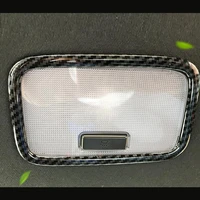 for hyundai kona encino 2018 2019 abs matte and carbon fibre car rear reading lampshade cover trim car styling accessories 1pcs