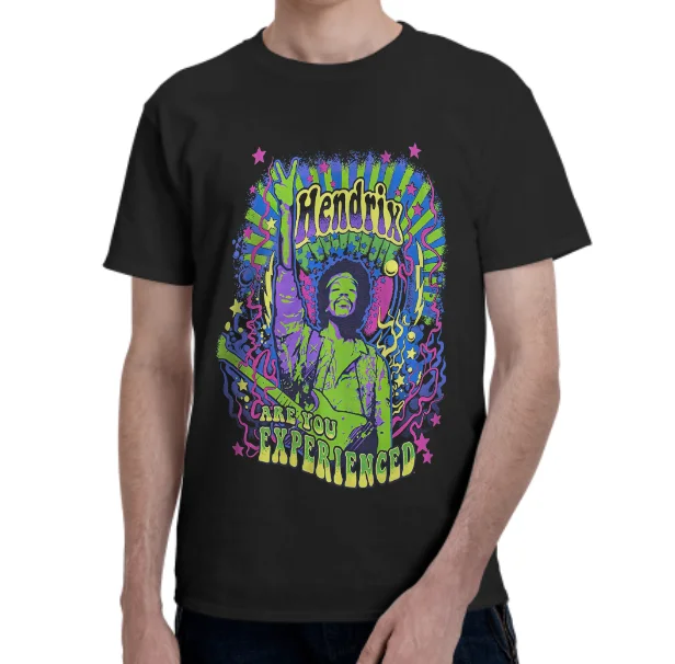 

Jimi Hendrix - Mens Flag Hendrix T-Shirt