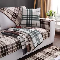 thicken plush sofa cushion towel winter plaid non slip sofa cover for living room furniture decor slipcovers couch covers