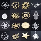 Подвеска из нержавеющей стали в виде звезды Давида, 5 шт.лот