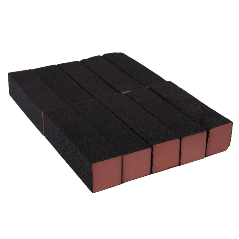 10 x Черный Оранжевый полировщик ногтей 4 пути буферный блок полировки пилка для