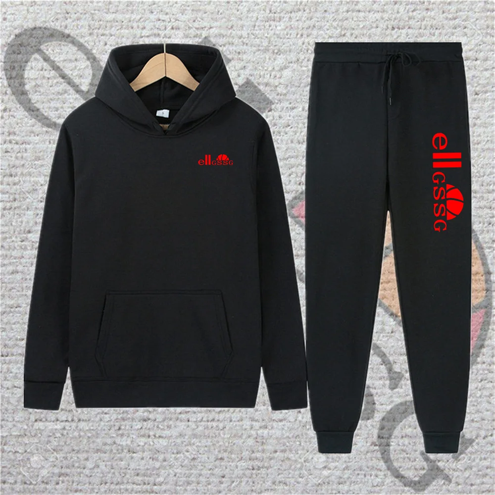 

2021 New Men's Fashion Sports Printed Hooded Suit Men's And Women's Spring And Autumn Casual Tops Outdoor Jogging Sportswear