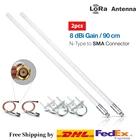 8dBi LoRa антенна из стекловолокна 8dBi усиление наружная Водонепроницаемая передача на сверхрасстоянии 868 МГц 915 МГц подходит для HNT Helium Miner