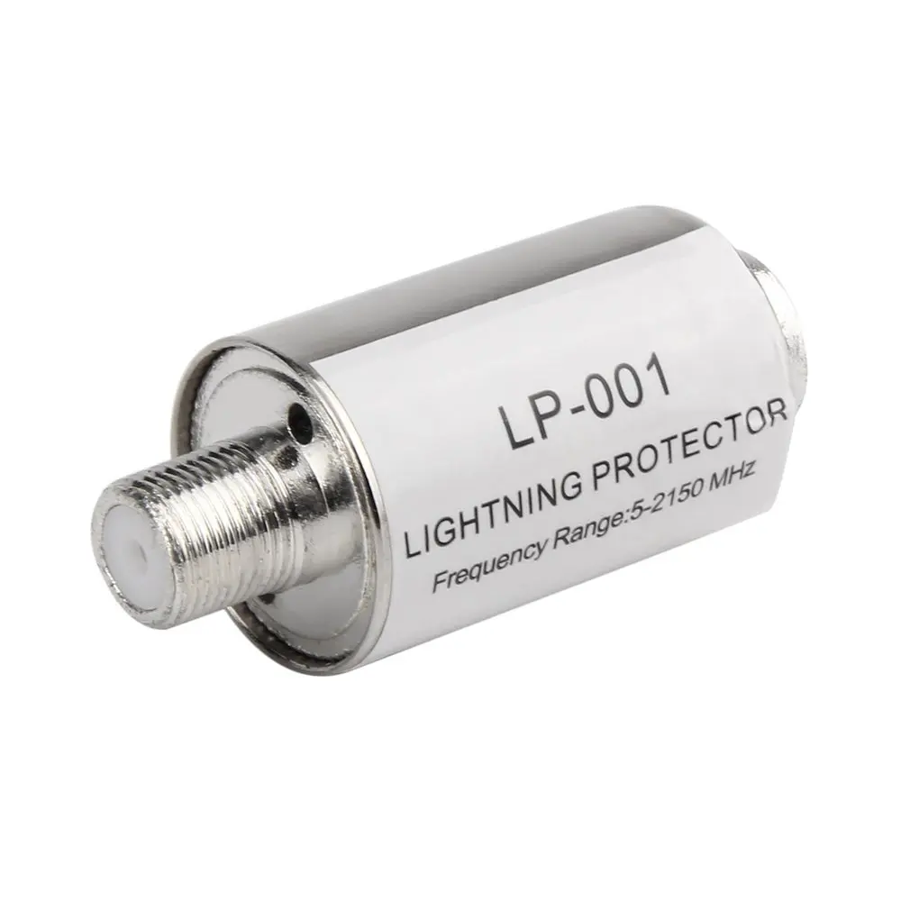 

5-2150MHz Lightning Arrester Low Insertion Loss Surge Protecting Devices For CB Ham Receiver & TV Lightning-proof Gadgets