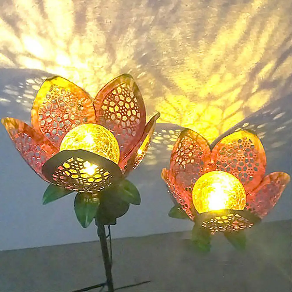 

Hot Sale Lawn Lamps Multi-function Outdoor Solar 2LED Garden Landscape Decorative Lamp Waterproof Lawn Flower Light