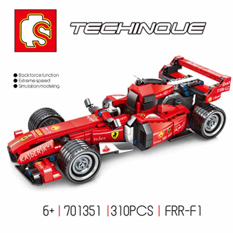Новые Строительные блоки sembo Sainsbury formula 1 Модель гоночного автомобиля 701351