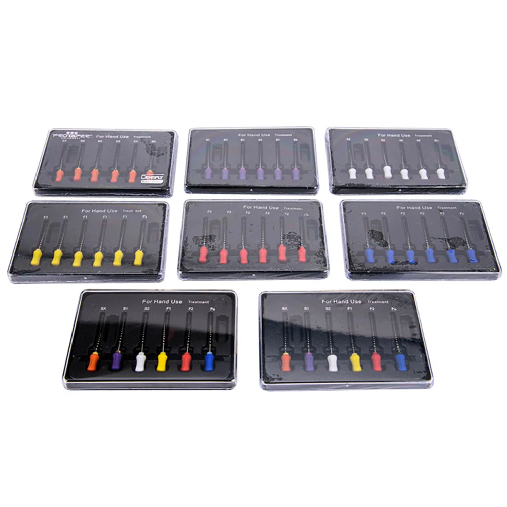 6 шт. 21 мм/25 мм Эндодонтическое лечение корневого канала ручной работы