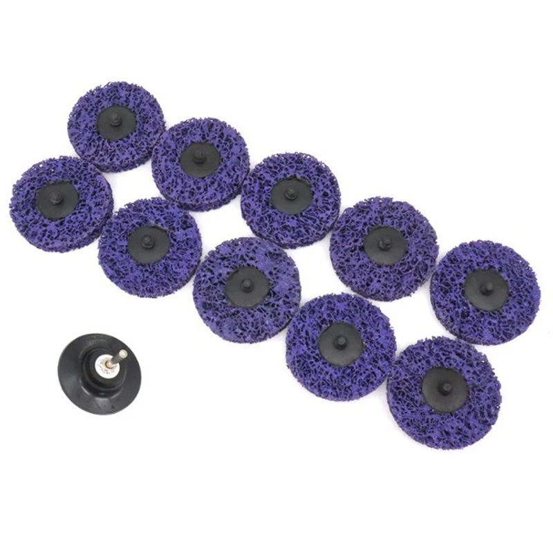 

3 Inch Strip Disc Quick Change Abrasive Disc Easy Strip & Clean Grinding Wheels+1Pc Lock Sanding Disc(11 Pcs)
