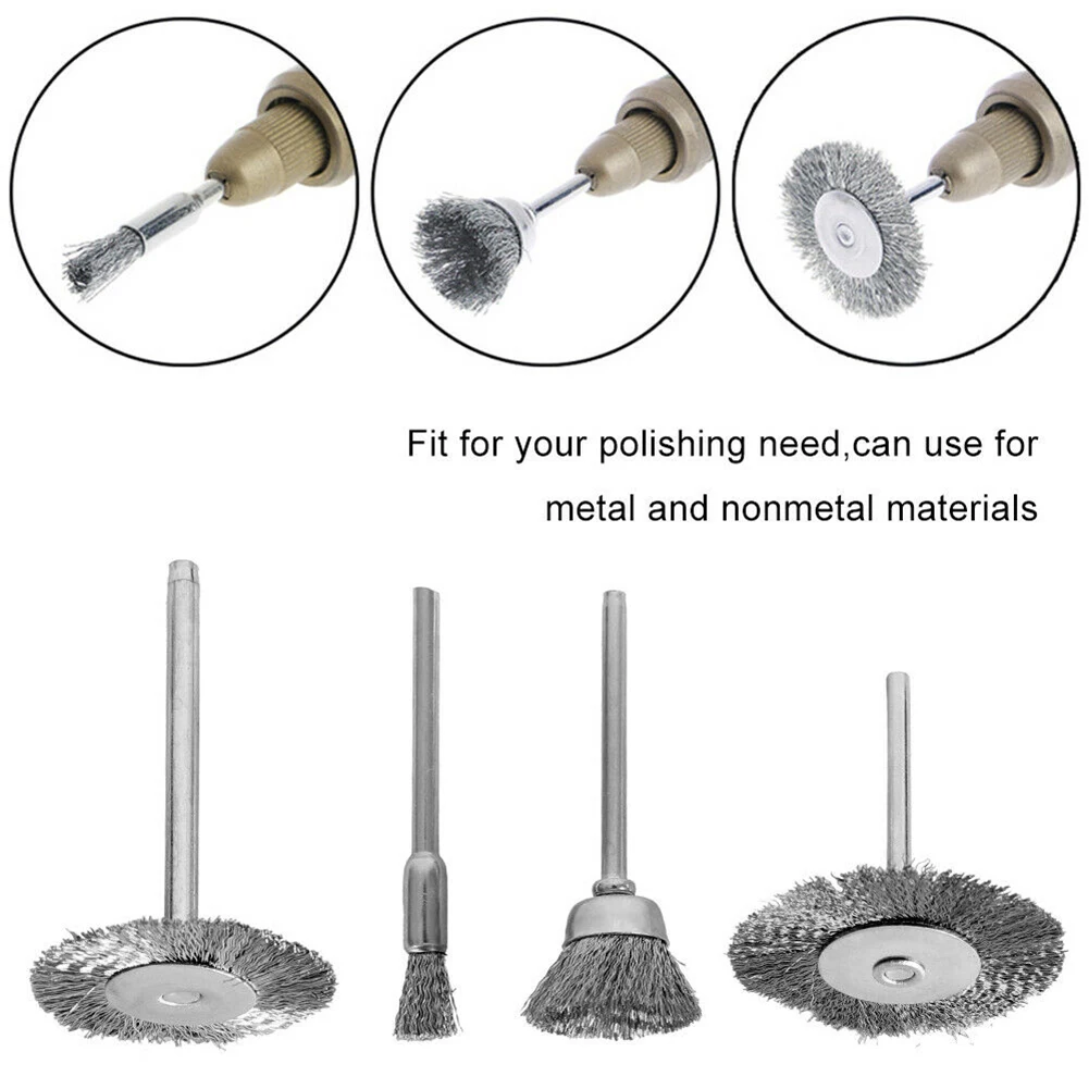 

60pcs Wire brushes Wire brush 60X 60* Stainless steel Brass Polishing tool