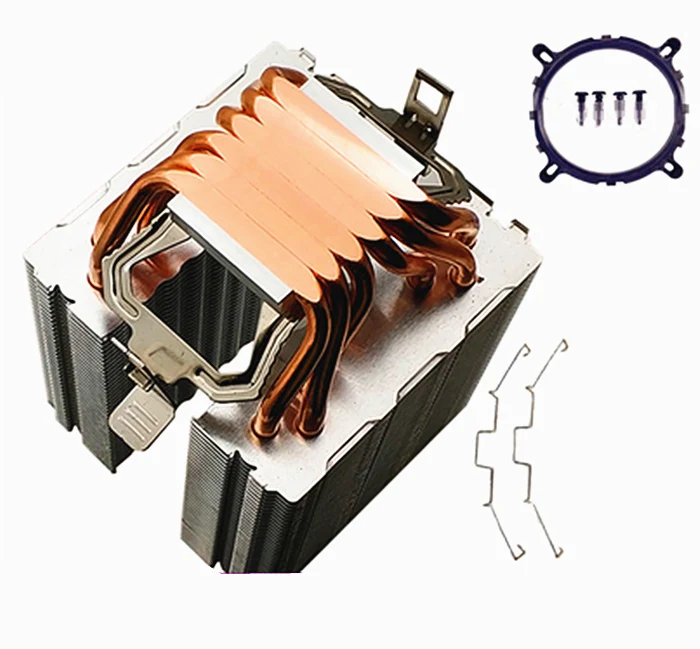 KOOLASON i5 i7 AM3 LGA 1151 1366 процессор для компьютера 90 мм без вентилятора радиатор 6 медных