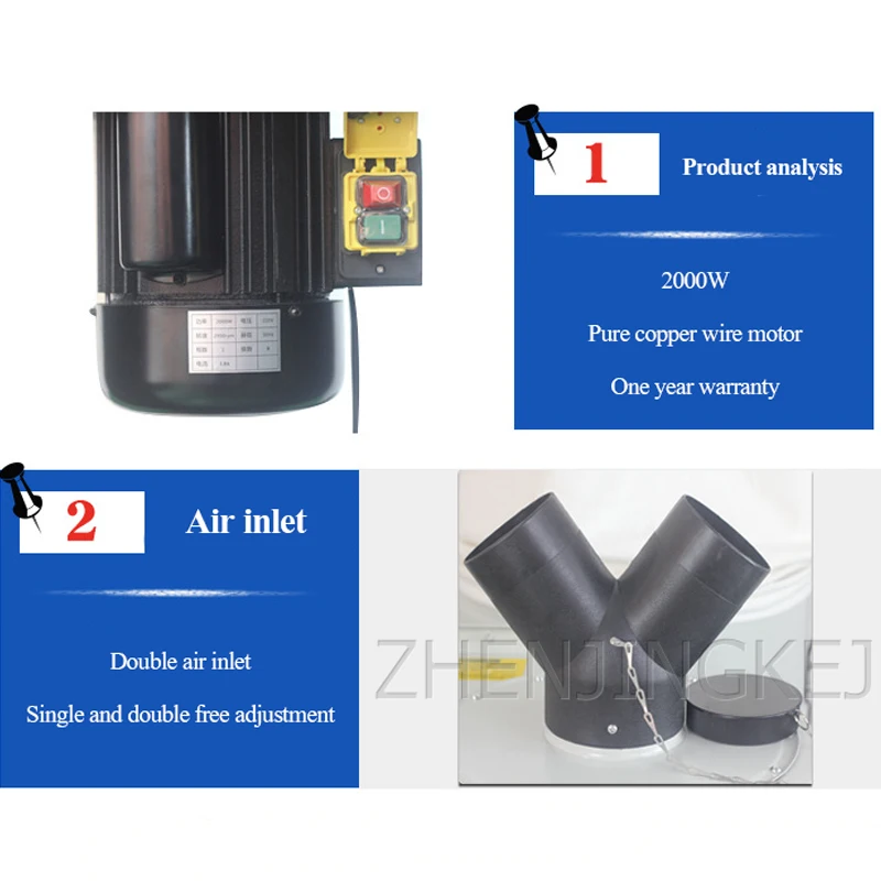 

Factory High Power Industry Vacuum Cleaner 380V Woodworking Multifunction Small Cloth Bag Industry Dust Collector