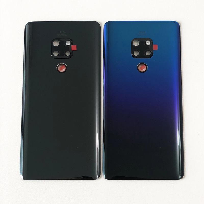 Original For 6.53" Huawei Mate 20 Axisinternational Glass Back Battery Cover Case Housing+Camera Frame+Glass Lens+3M Sticker
